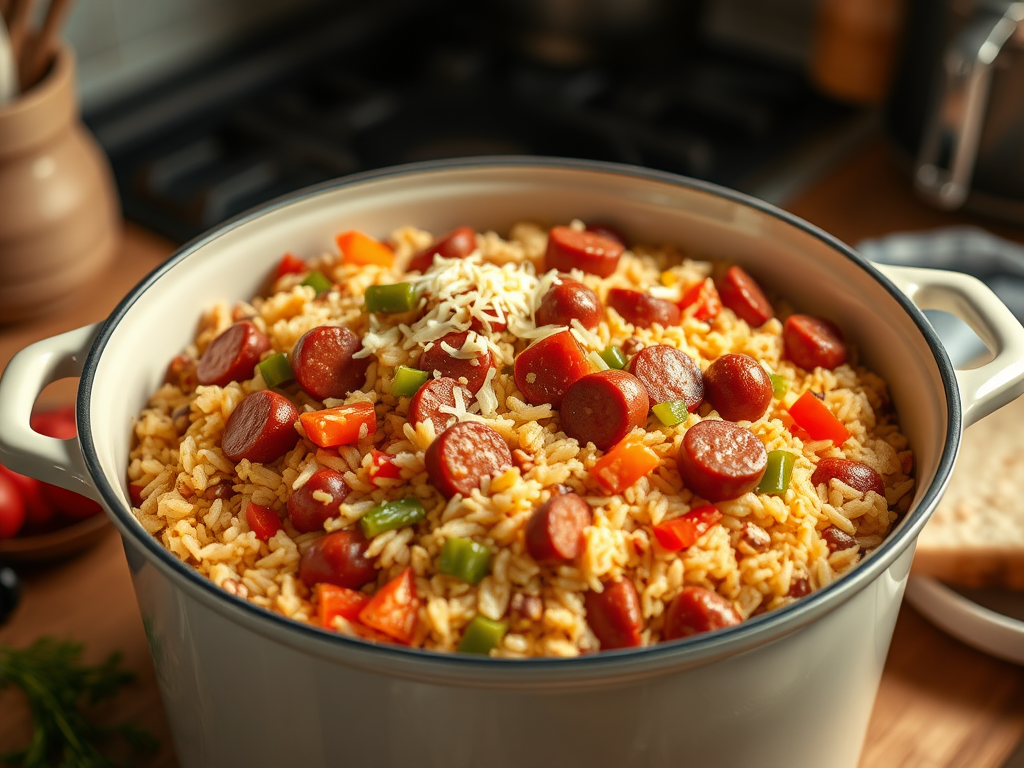 The Nikki Special: Big-Batch Kielbasa Rice Dinner (Dump-and-Go)